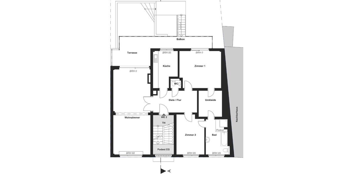 Erdgeschoßwohnung Gelsenkirchen Gelsenkirchen-Mitte - 3.5 Zimmer, 125 m&sup2;, 1.500&euro; | Angebot:26538381