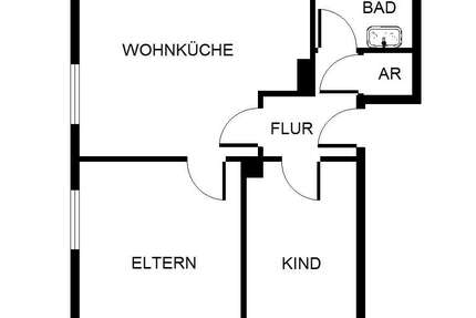 Wohnung Gelsenkirchen Scholven - 2 Zimmer, 50 m&sup2;, 319&euro; | Angebot:19203164