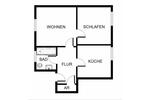 Dachgeschoßwohnung Essen Stadtbezirk VI - 2 Zimmer, 62 m&sup2;, 558&euro; | Angebot:26555677