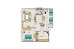 Etagenwohnung Gelsenkirchen Rotthausen - 3.5 Zimmer, 72 m&sup2;, 411&euro; | Angebot:26539896