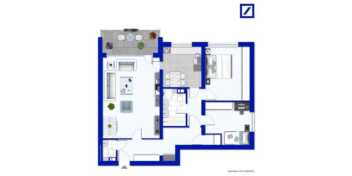 Etagenwohnung Heiligenhaus Mitte - 3 Zimmer, 89 m&sup2;, 148.000&euro; | Angebot:26438572