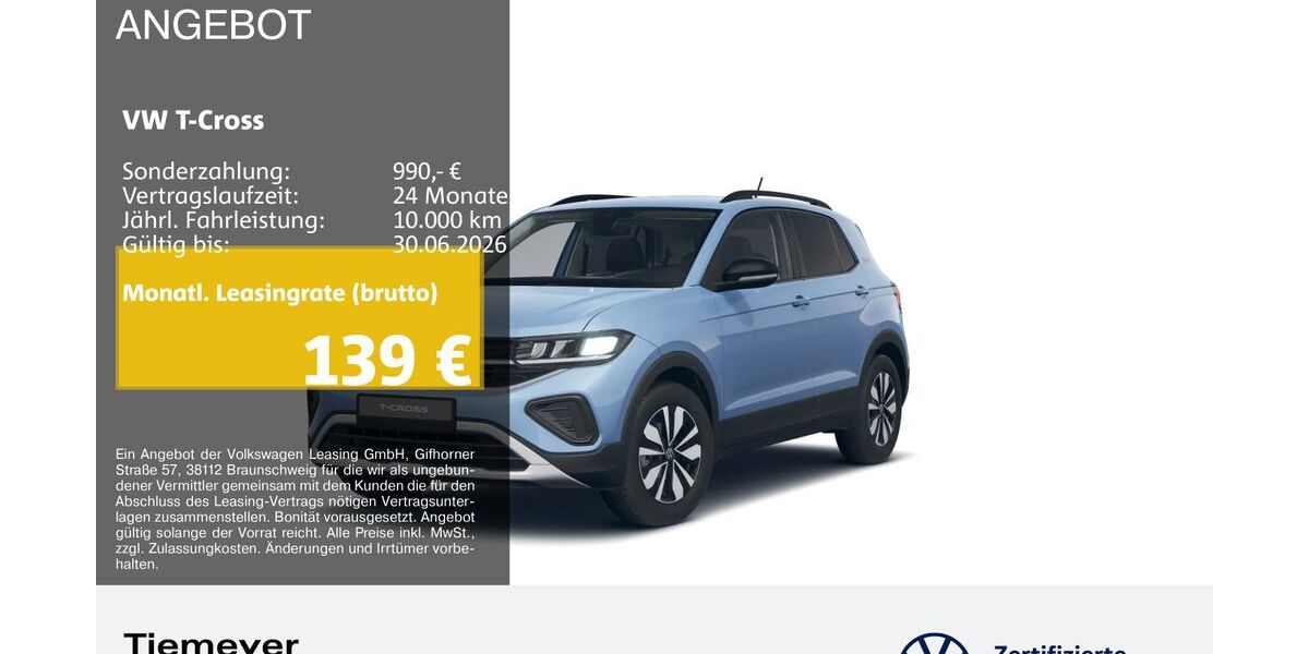 VW T-Cross 5.853 km 20.840 &euro; Bochum 44892