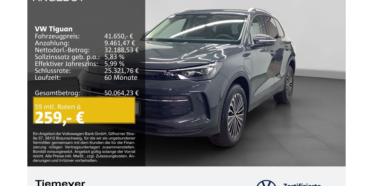 VW Tiguan 9.980 km 41.650 &euro; Bochum 44892