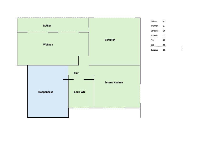 Etagenwohnung Hagen Hagen-Mitte - 2 Zimmer, 75 m&sup2;, 650&euro; | Angebot:26003684