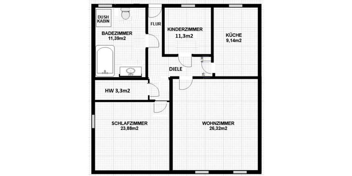 Erdgeschoßwohnung Bochum Bochum-Mitte - 4 Zimmer, 85 m&sup2;, 1.000&euro; | Angebot:25269444