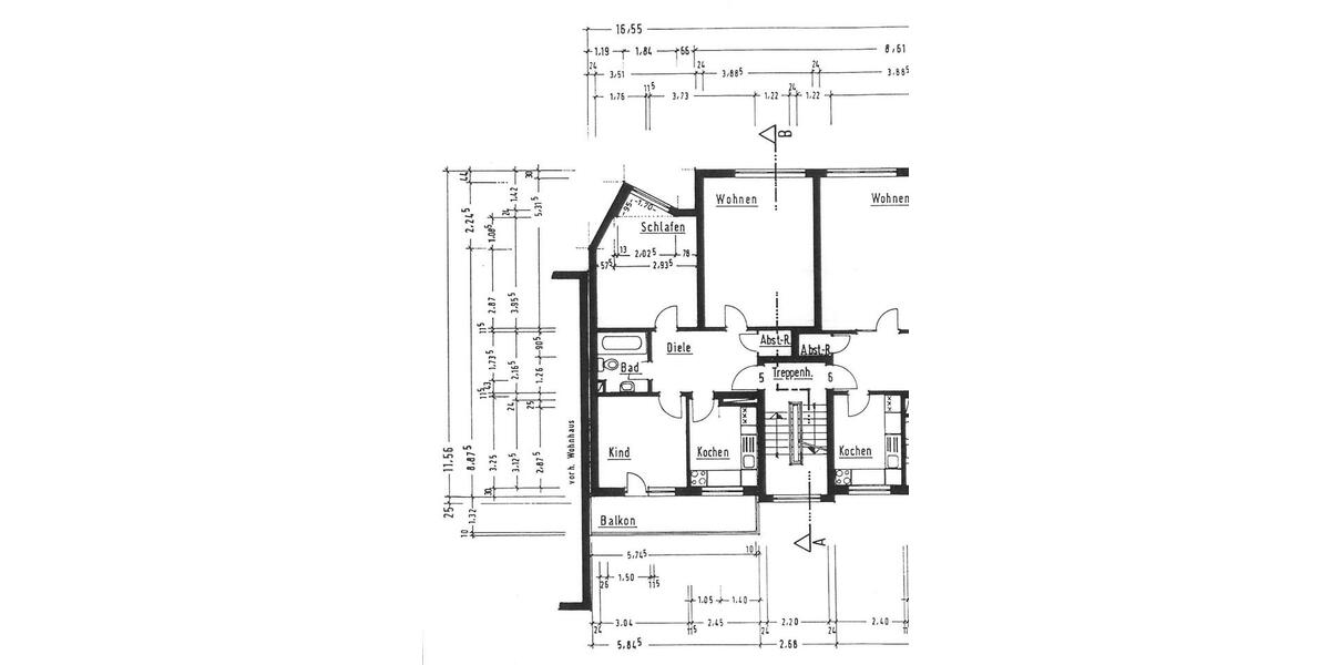 Etagenwohnung Bochum Bochum-Mitte - 3 Zimmer, 66 m&sup2;, 460&euro; | Angebot:26621368