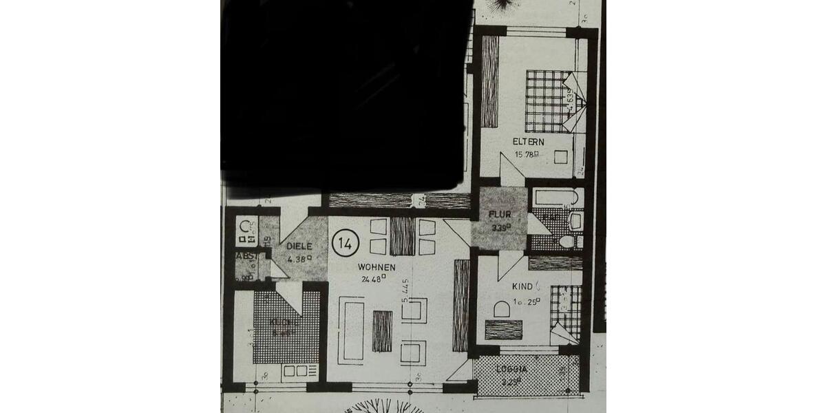 Etagenwohnung Bochum Bochum-Ost - 3.5 Zimmer, 74 m&sup2;, 190.000&euro; | Angebot:25930582