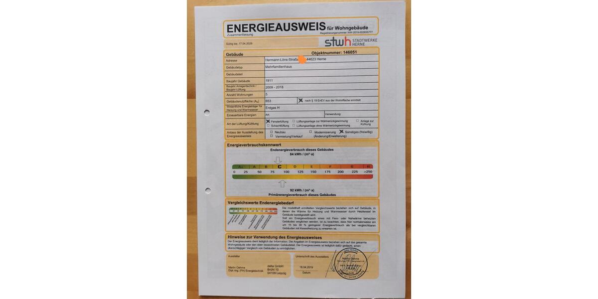 Etagenwohnung Herne - 3.5 Zimmer, 92 m&sup2;, 890&euro; | Angebot:25569574