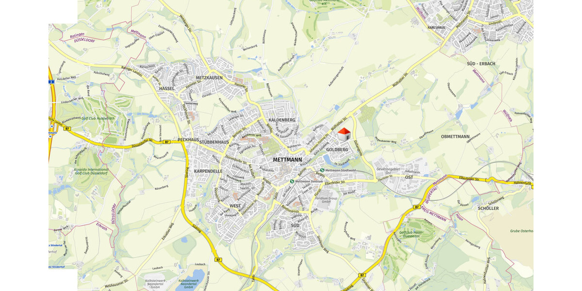 Helle 2-Zimmerwohnung am Goldberg - Etagenwohnung Mettmann | Angebot:24662117