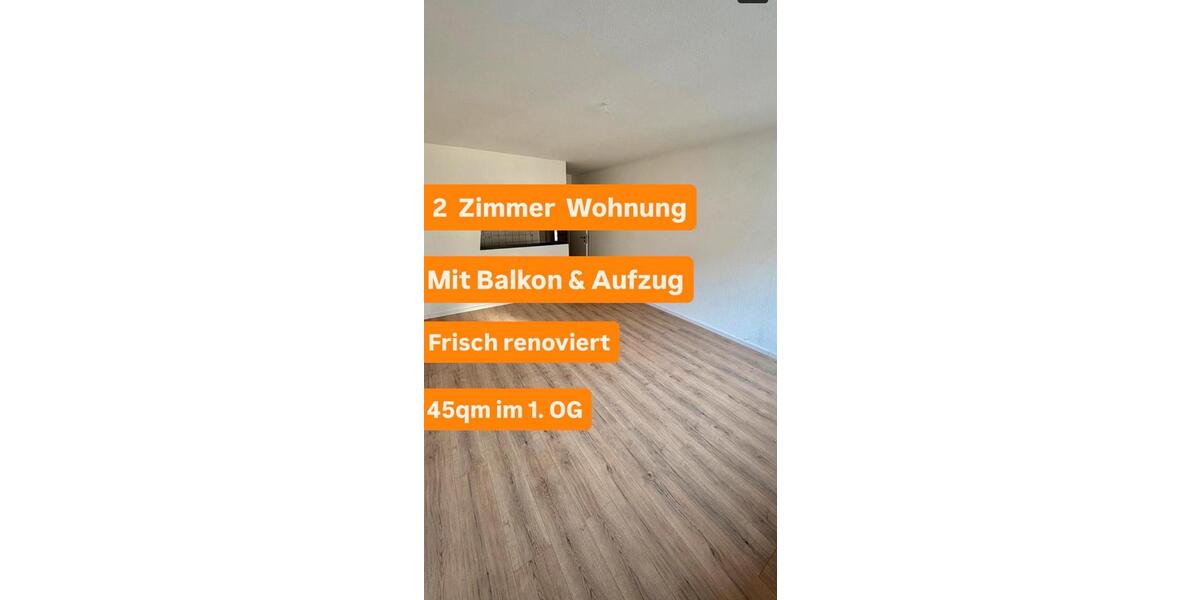Etagenwohnung Wuppertal Unterbarmen - 2 Zimmer, 45 m&sup2;, 650&euro; | Angebot:25854716