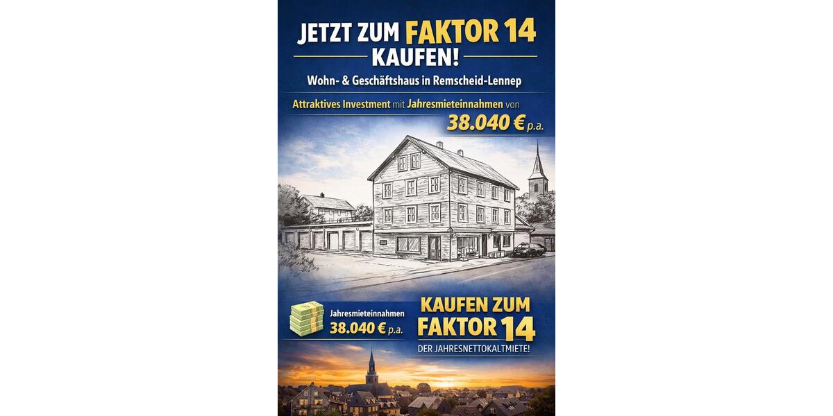 Mehrfamilienhaus, Wohnhaus Remscheid Reinshagen - 532.560&euro; | Angebot:25903435