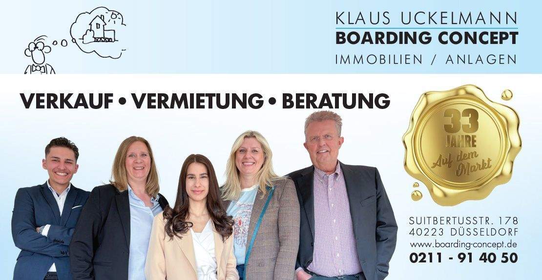 Etagenwohnung Düsseldorf Unterrath - 3 Zimmer, 83 m&sup2;, 299.000&euro; | Angebot:25770033