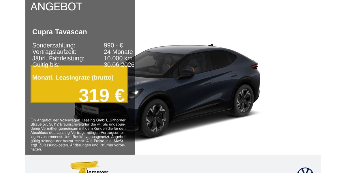Cupra Tavascan 12.697 km 41.210 &euro; Remscheid 42897