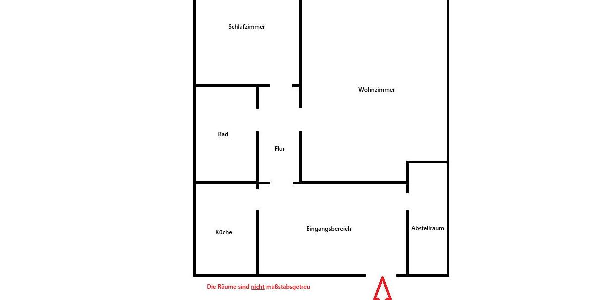 Etagenwohnung Schalksmühle - 2 Zimmer, 67 m&sup2;, 400&euro; | Angebot:25856189