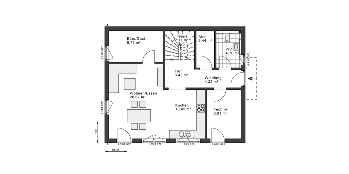 Einfamilienhaus Essen Stadtbezirk IV - 4 Zimmer, 140 m&sup2;, 2.399&euro; | Angebot:24455334