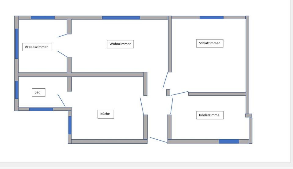 Erdgeschoßwohnung Hattingen - 4 Zimmer, 72 m&sup2;, 410&euro; | Angebot:26468269
