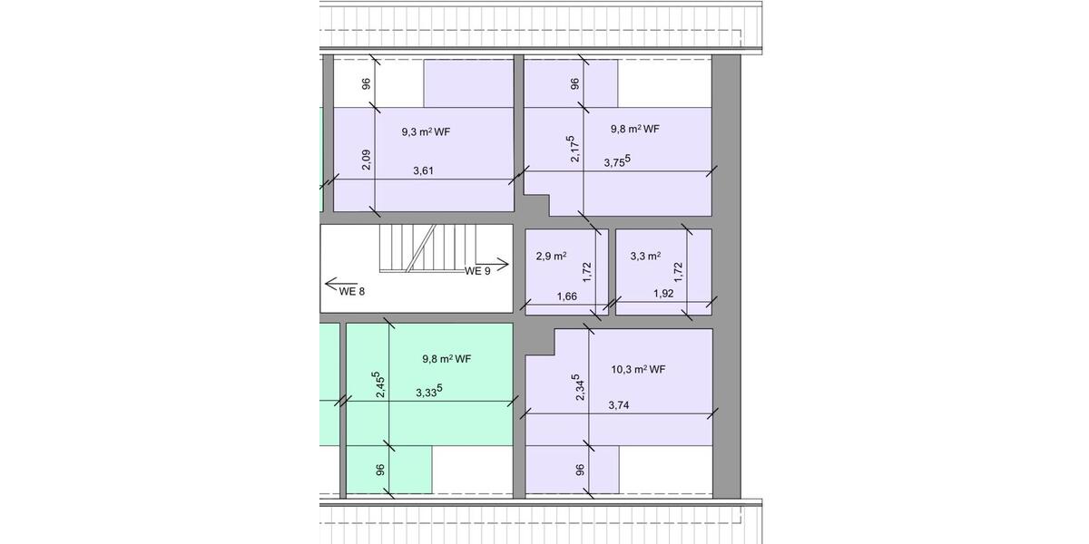 Dachgeschoßwohnung Solingen - 2 Zimmer, 36 m&sup2;, 390&euro; | Angebot:26001652