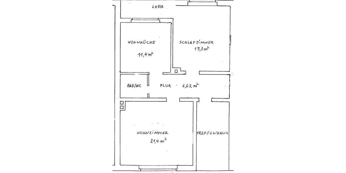 Etagenwohnung Essen Stadtbezirk II - 2 Zimmer, 62 m&sup2;, 550&euro; | Angebot:26485661