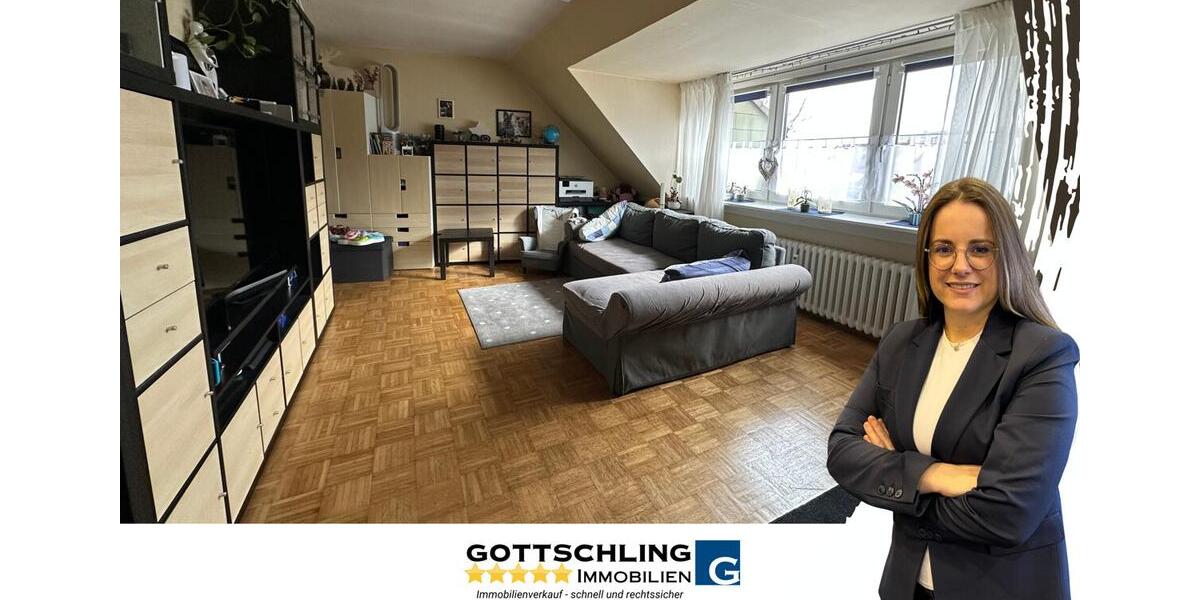 Dachgeschoßwohnung Essen Stadtbezirk VII - 3 Zimmer, 62 m&sup2;, 498&euro; | Angebot:25179792