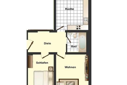 Wohnung Wuppertal Gemarkung Elberfeld - 2 Zimmer, 62 m&sup2;, 622&euro; | Angebot:26021442