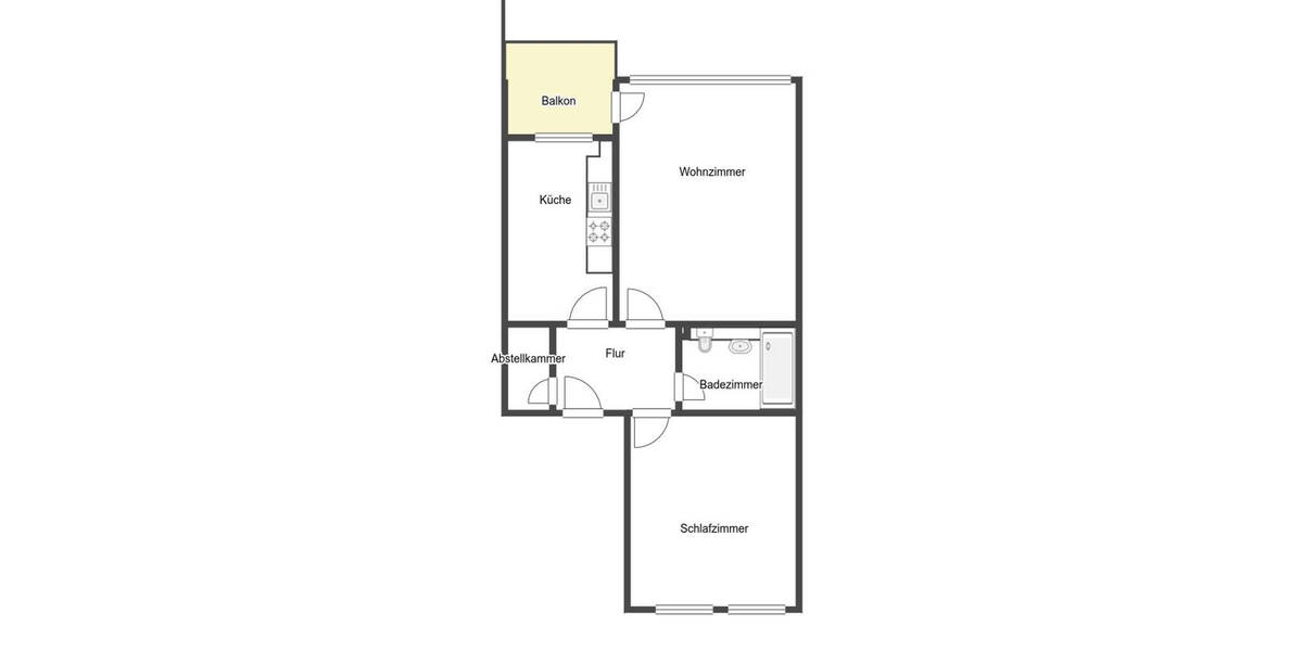 Etagenwohnung Haan - 2 Zimmer, 54 m&sup2;, 149.000&euro; | Angebot:26643430