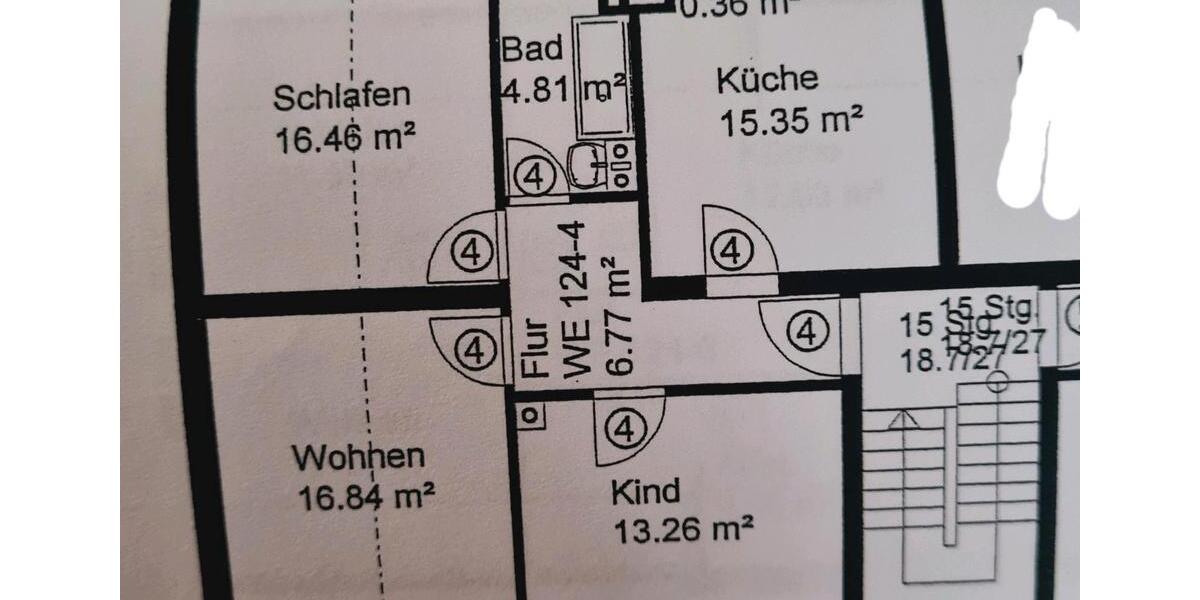 Etagenwohnung Witten Annen - 3 Zimmer, 75 m&sup2;, 180.000&euro; | Angebot:25229633