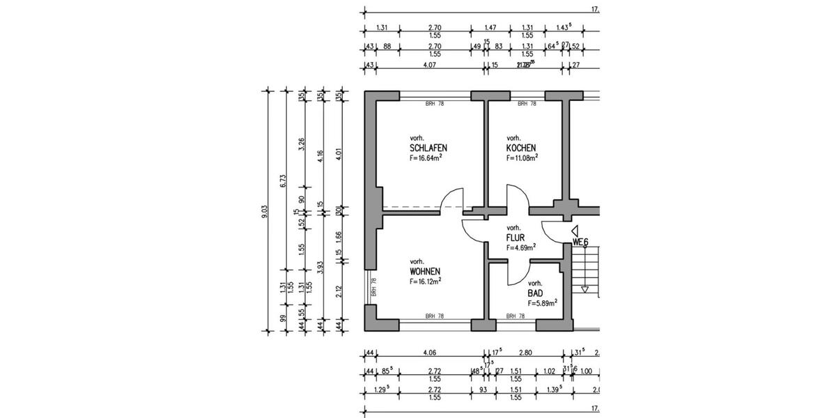 Etagenwohnung Solingen Burg - 2 Zimmer, 55 m&sup2;, 690&euro; | Angebot:26637417