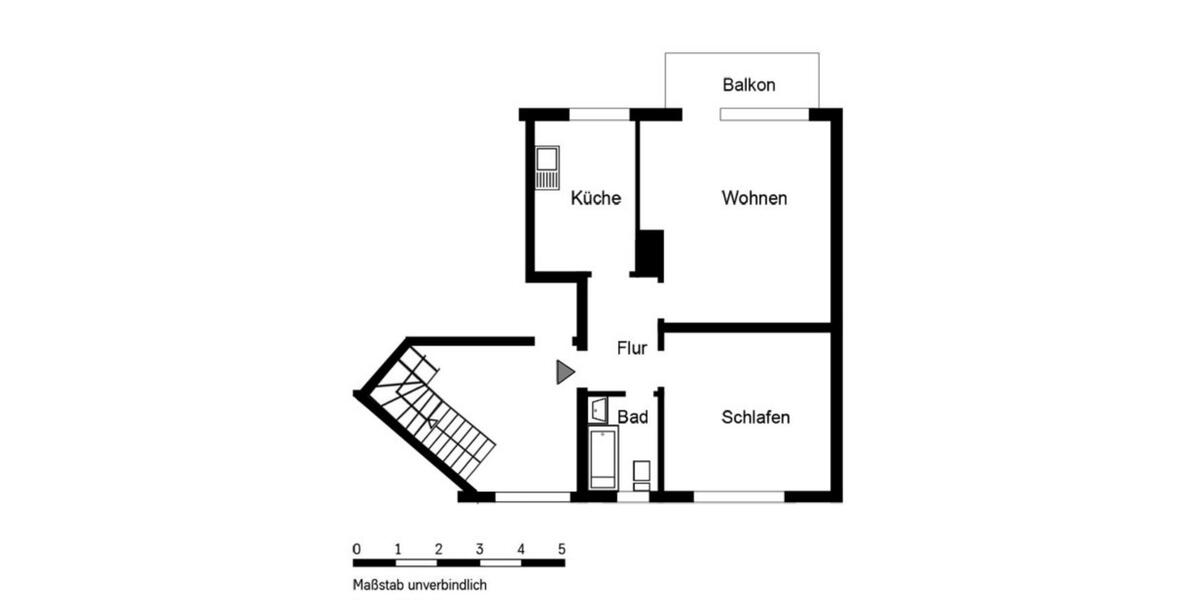 Etagenwohnung Essen Stadtbezirk III - 2 Zimmer, 56 m&sup2;, 569&euro; | Angebot:25723646