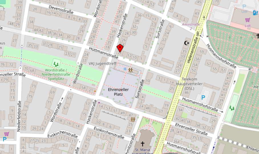 Etagenwohnung Essen Stadtbezirk III - 2 Zimmer, 60 m&sup2;, 640&euro; | Angebot:25950753