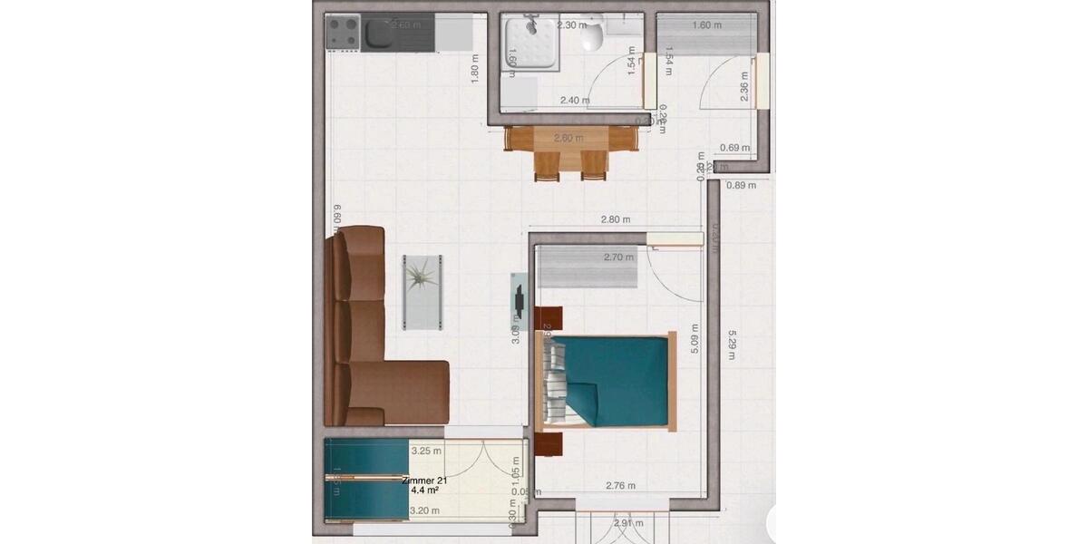 Etagenwohnung Remscheid - 2 Zimmer, 50 m&sup2;, 125.000&euro; | Angebot:27038019