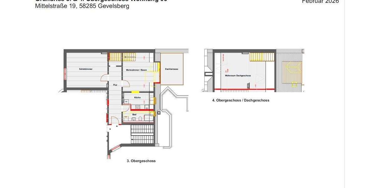 Etagenwohnung Gevelsberg - 3 Zimmer, 102 m&sup2;, 1.020&euro; | Angebot:25727315