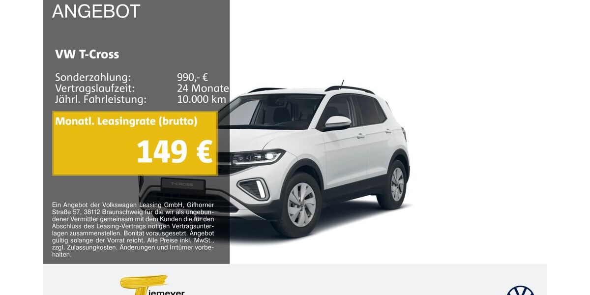 VW T-Cross 11.978 km 22.830 &euro; Bochum 44892