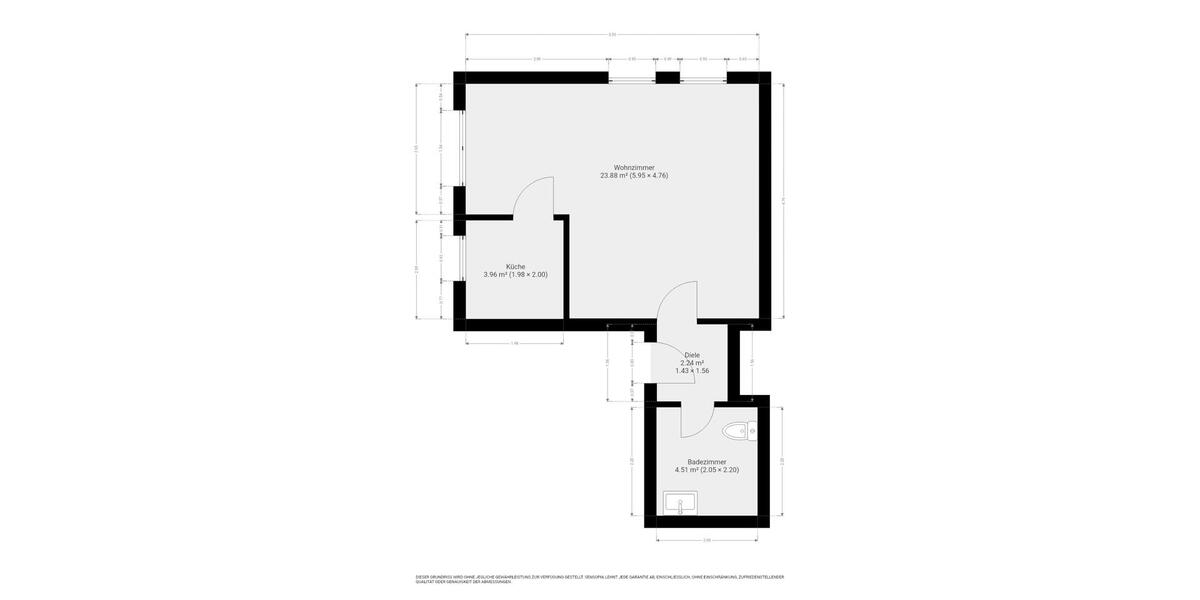 Erdgeschoßwohnung Leichlingen (Rheinland) - 1 Zimmer, 35 m&sup2;, 490&euro; | Angebot:25841736