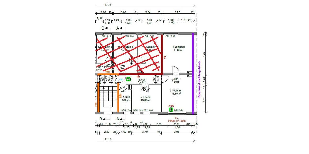 Etagenwohnung Gelsenkirchen Ückendorf - 2.5 Zimmer, 63 m&sup2;, 430&euro; | Angebot:26534216