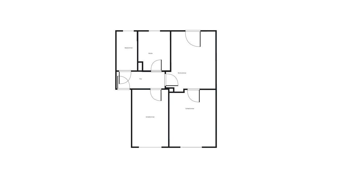 Etagenwohnung Bochum Bochum-Mitte - 3 Zimmer, 59 m&sup2;, 604&euro; | Angebot:25372098