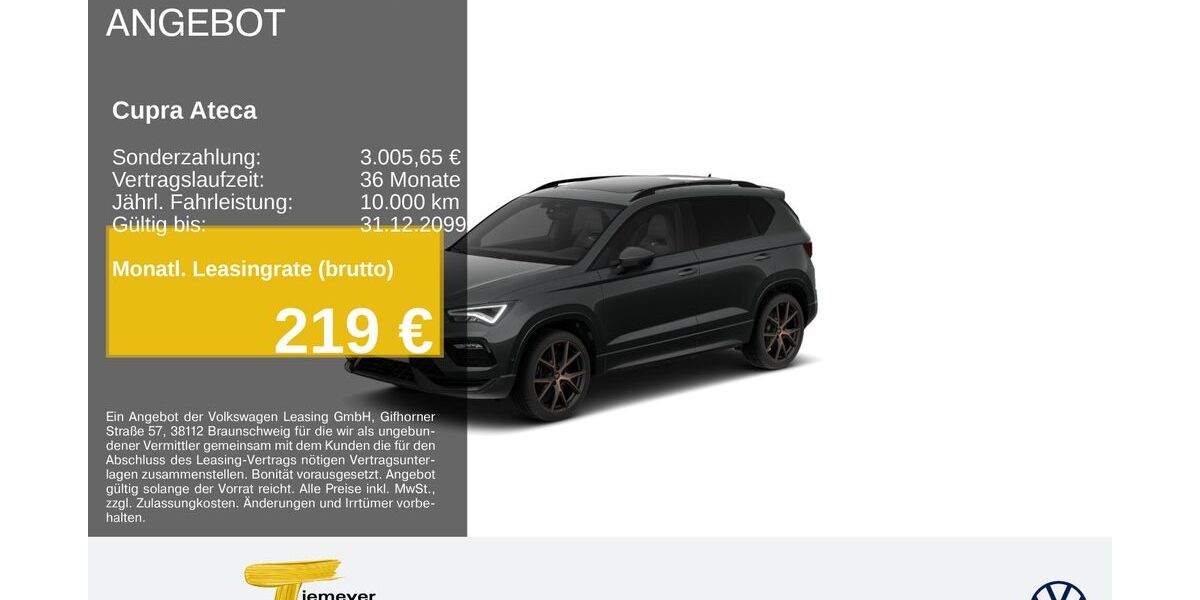 Cupra Ateca 20.971 km 33.110 &euro; Remscheid 42897