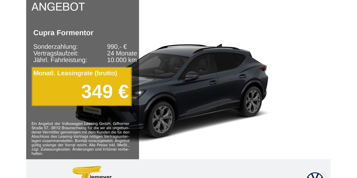 Cupra Formentor 16.132 km 35.870 &euro; Remscheid 42897