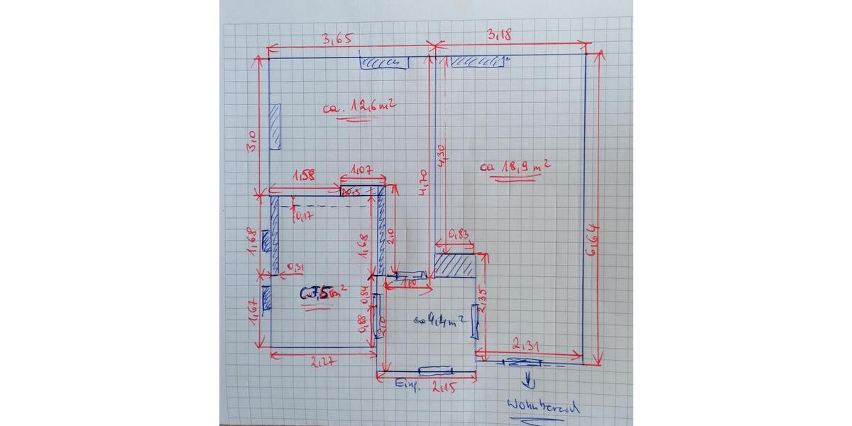 Dachgeschoßwohnung Wermelskirchen - 2 Zimmer, 76 m&sup2;, 800&euro; | Angebot:26512679