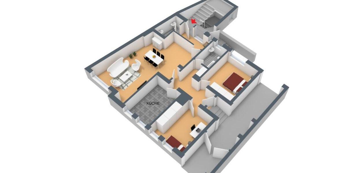 Etagenwohnung Wuppertal Arrenberg - 7 Zimmer, 118 m&sup2;, 989&euro; | Angebot:25330814