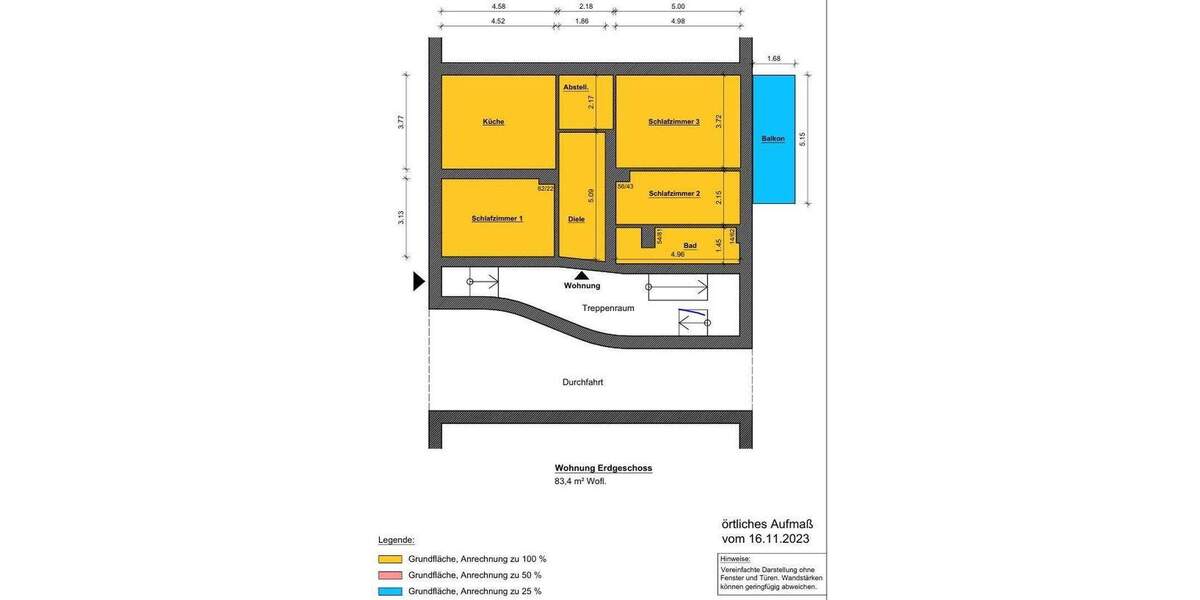 Etagenwohnung Herne Herne-Mitte - 3 Zimmer, 83 m&sup2;, 125.000&euro; | Angebot:25803288