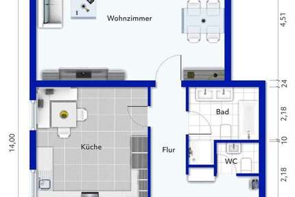 Wohnung Wermelskirchen - 3 Zimmer, 95 m&sup2;, 245.000&euro; | Angebot:25509665