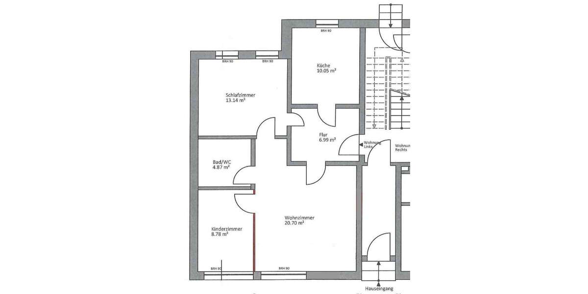 Etagenwohnung Ennepetal Altenvoerde - 3 Zimmer, 72 m&sup2;, 650&euro; | Angebot:26015344