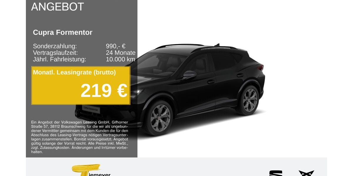 Cupra Formentor 21.277 km 32.950 &euro; Bochum 44809