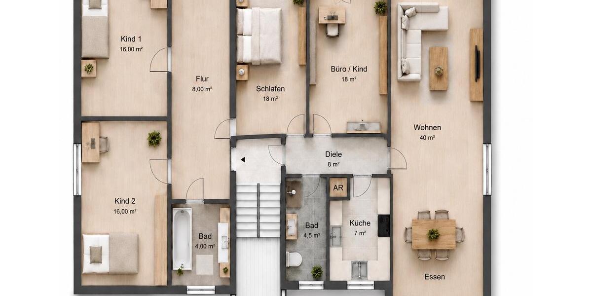 Etagenwohnung Wuppertal Cronenberg - 5.5 Zimmer, 135 m&sup2;, 379.000&euro; | Angebot:26552345