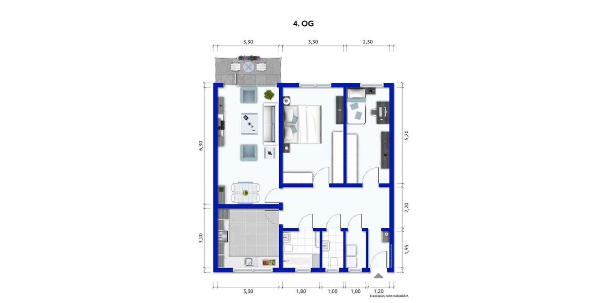 Etagenwohnung Wuppertal Barmen - 3 Zimmer, 87 m&sup2;, 150.000&euro; | Angebot:25865346