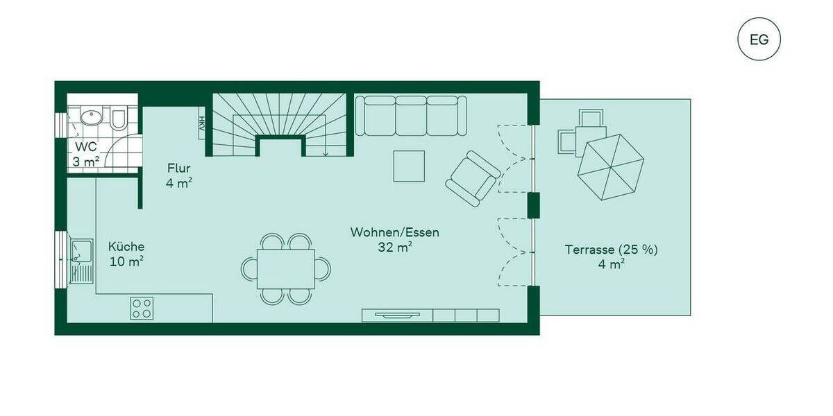 Reihenmittelhaus Wülfrath Innenstadt - 4 Zimmer, 113 m&sup2;, 529.900&euro; | Angebot:25673609
