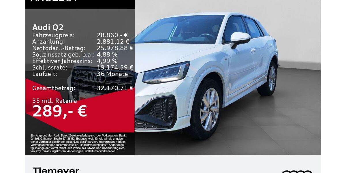 Audi Q2 41.037 km 28.280 &euro; Remscheid 42897