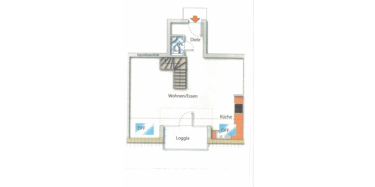 Maisonettenwohnung Essen Stadtbezirk VIII - 2.5 Zimmer, 71 m&sup2;, 595&euro; | Angebot:25874904