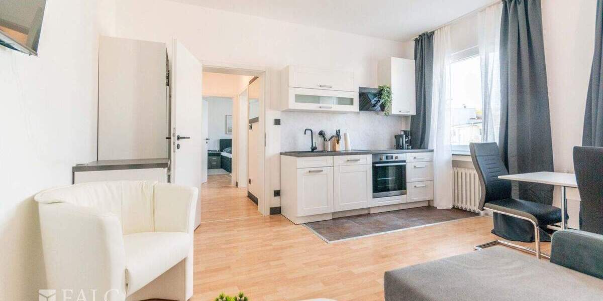 Etagenwohnung Essen Stadtkern - 2 Zimmer, 45 m&sup2;, 1.500&euro; | Angebot:25698263